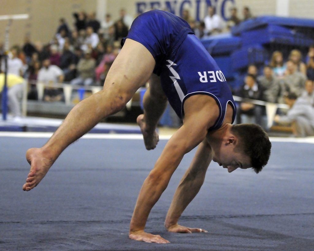 Gymnasts do some crazy things