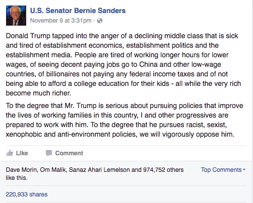 Bernie Sanders filibuster