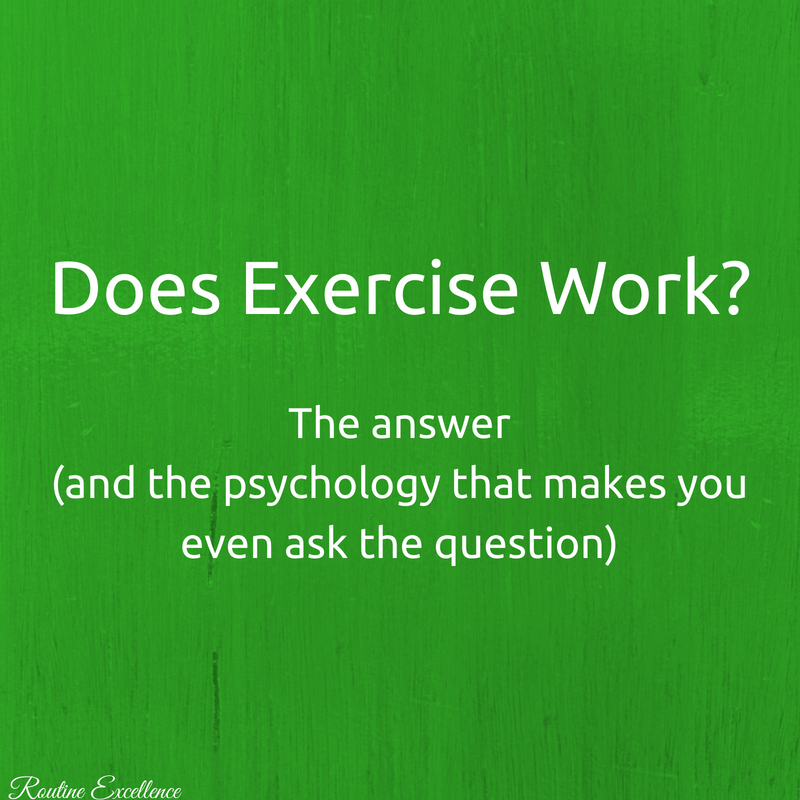 does exercise work?